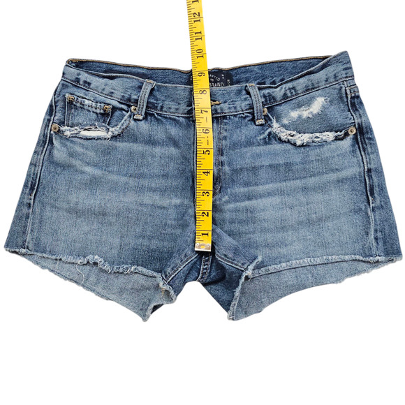 Lucky Brand Shorts Womens Size 2 The Cut Off Denim Distressed Shorty Shorts - Picture 14 of 14